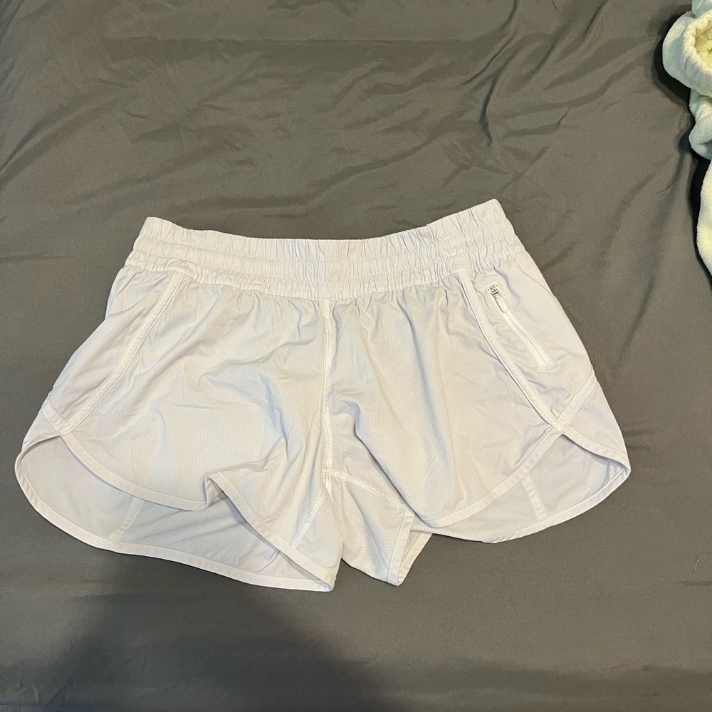 white Lululemon shorts size 12